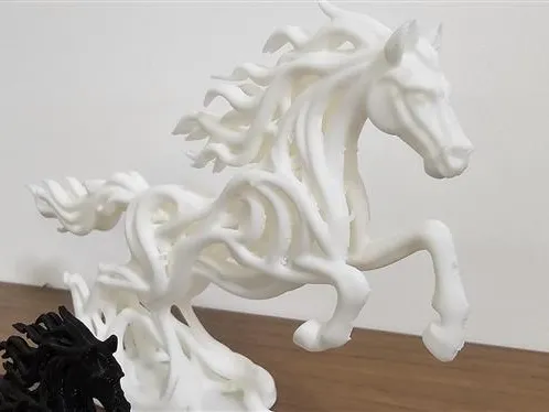 Flowing Mesh Horse Sculpture