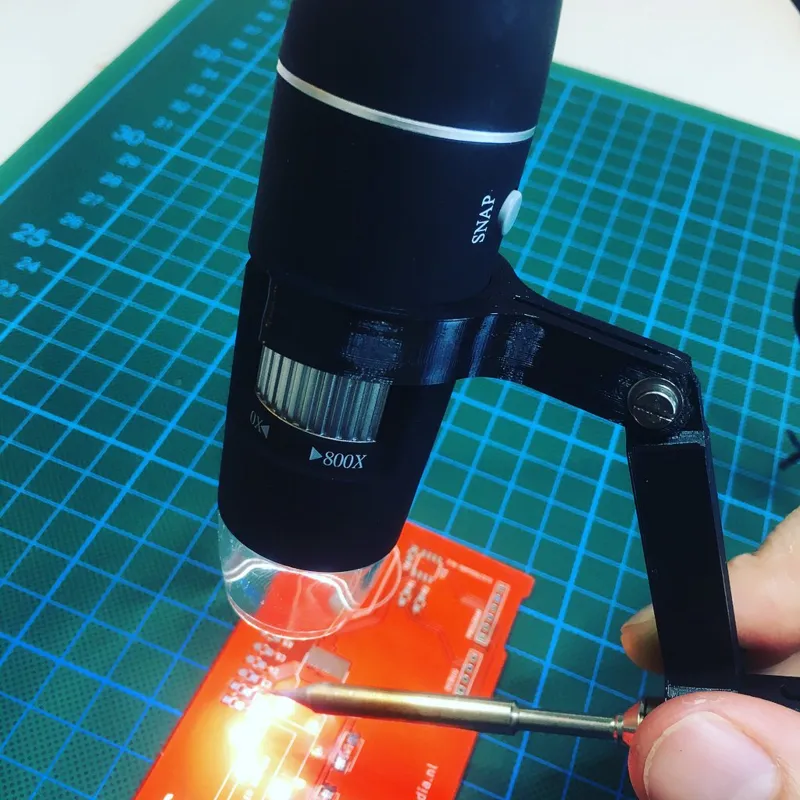 Soldering Iron Microscope Mount