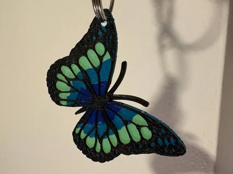 Llavero Mariposa Multicolor