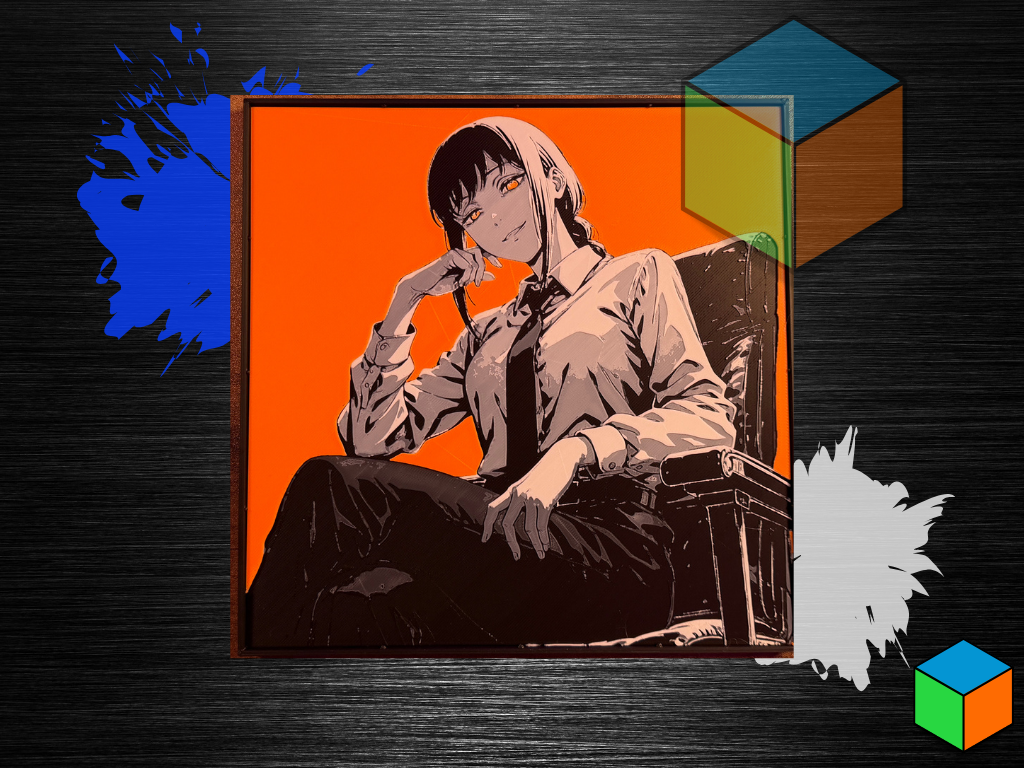 Makima — HueForge Wall Art | Chainsaw Man