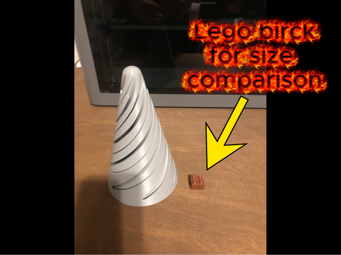 Giant spiral cone fidget