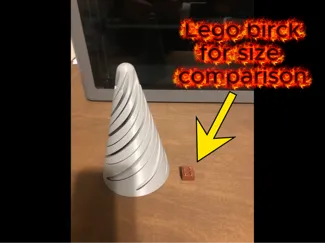 Giant spiral cone fidget