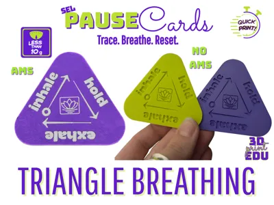 Triangle Breathing Pause Card for Kids
