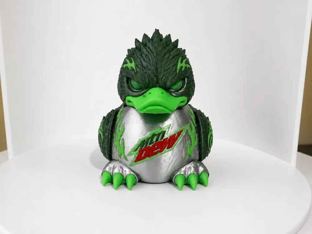 Soporte: Mountain Dew Duck. Referencia del modelo original.