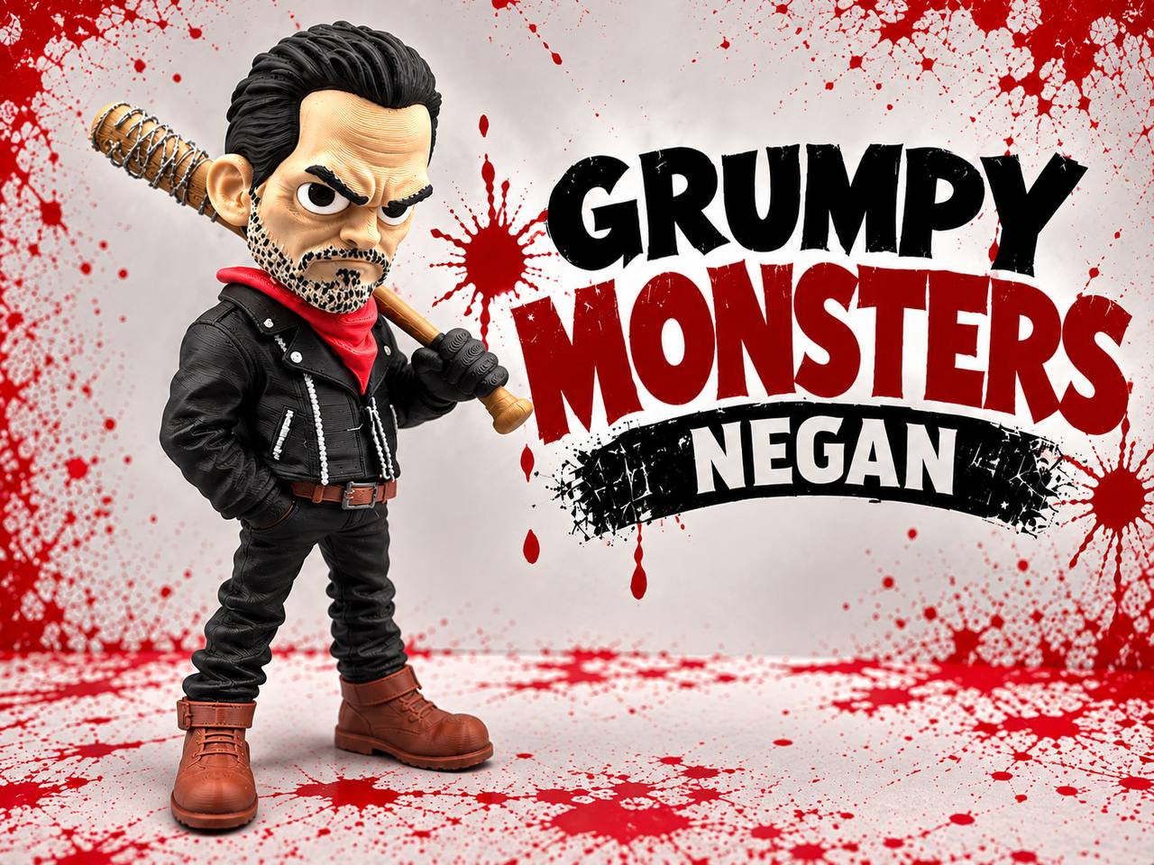 Figura Decorativa Negan Grumpy Monsters | The Walking Dead