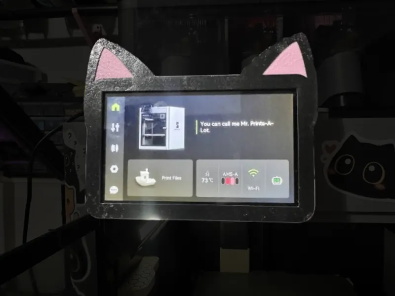 Kitty Ear X1C Screen Case