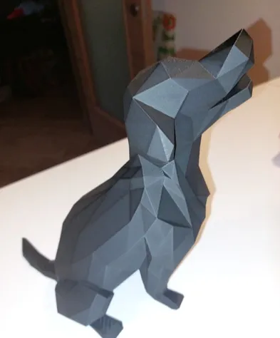 Low poly dog