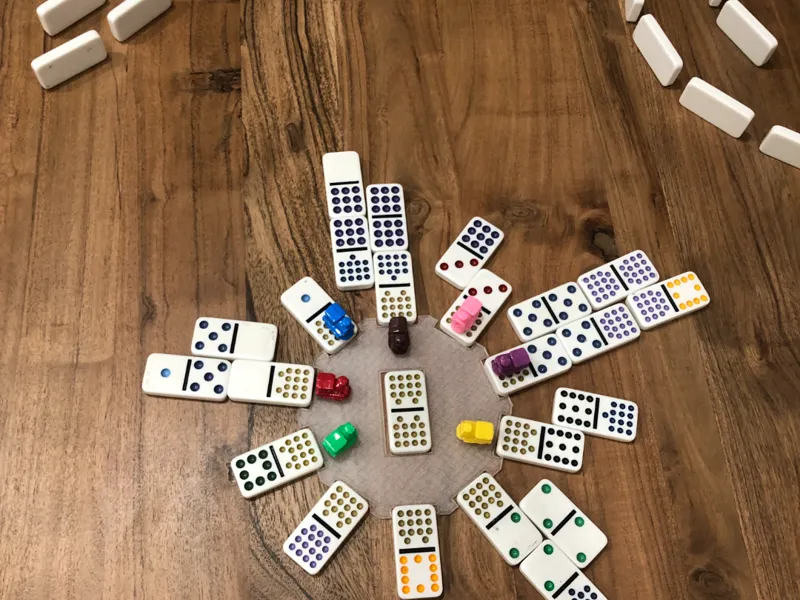 Mexican Train Domino Erweiterung/ Start Feld