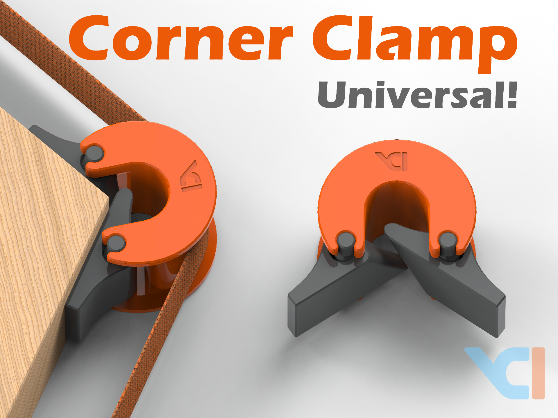 Miniatura 1 do modelo 3D Adaptable Corner Strap Clamp