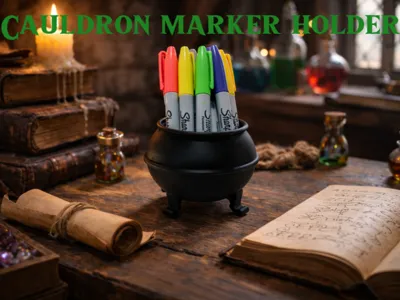 cauldron marker or pen holder