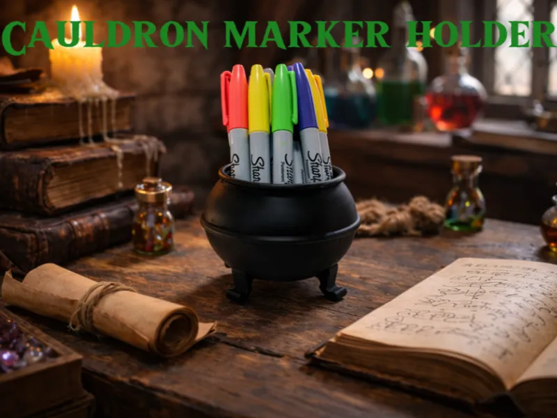 cauldron marker or pen holder