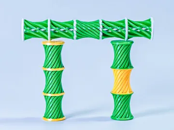 Modelo para impresión 3D: 三节竹 能重复螺旋穿越的解压玩具 一体打印 TD1-16三竹节 — vista de referencia 5