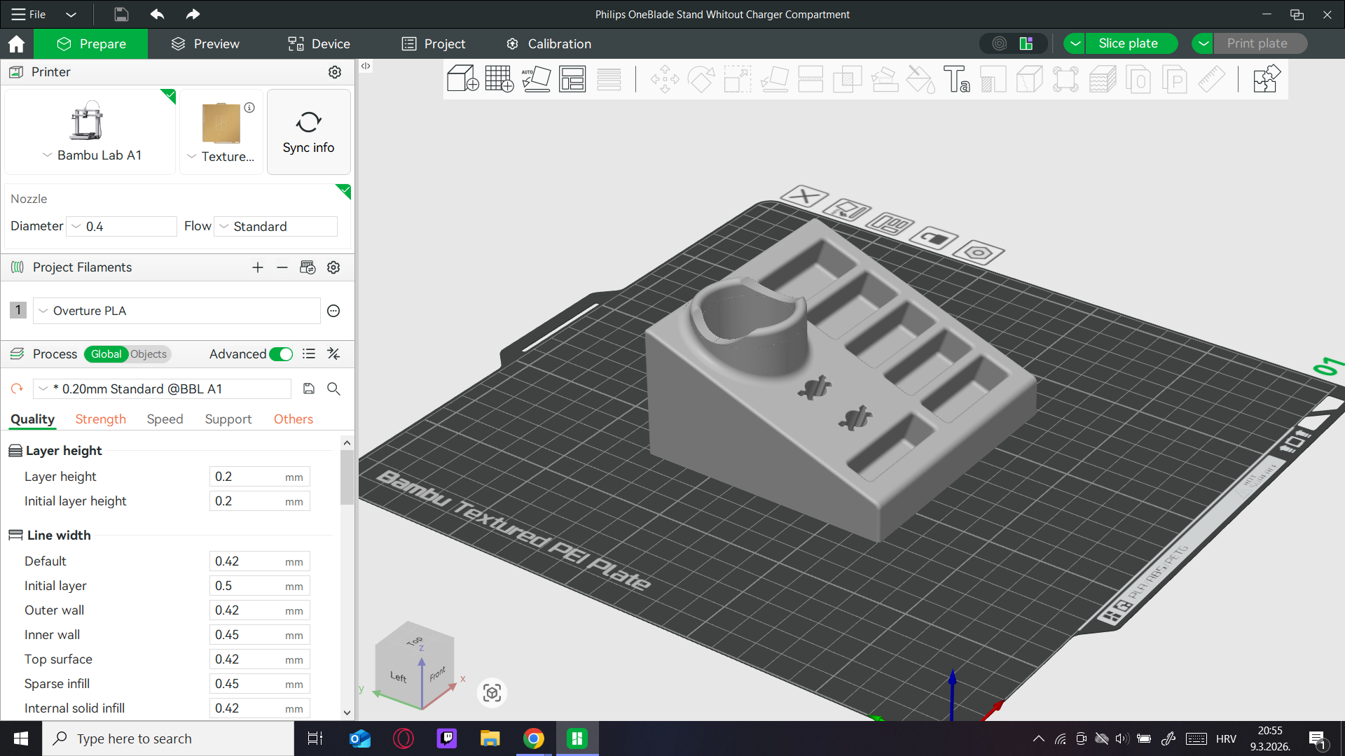 Miniatura 3 do modelo 3D Philips OneBlade Stand