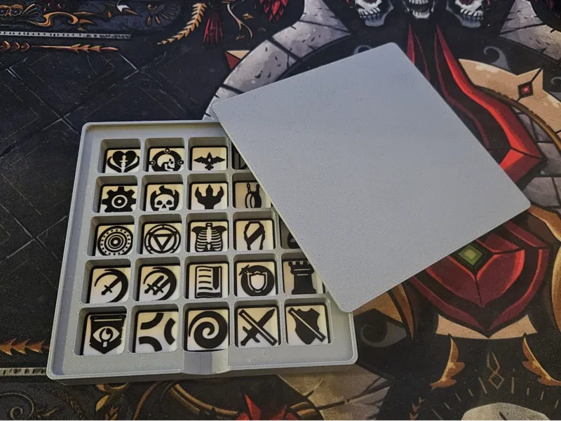 MTG Token Box 10x25 with hidden Magnets