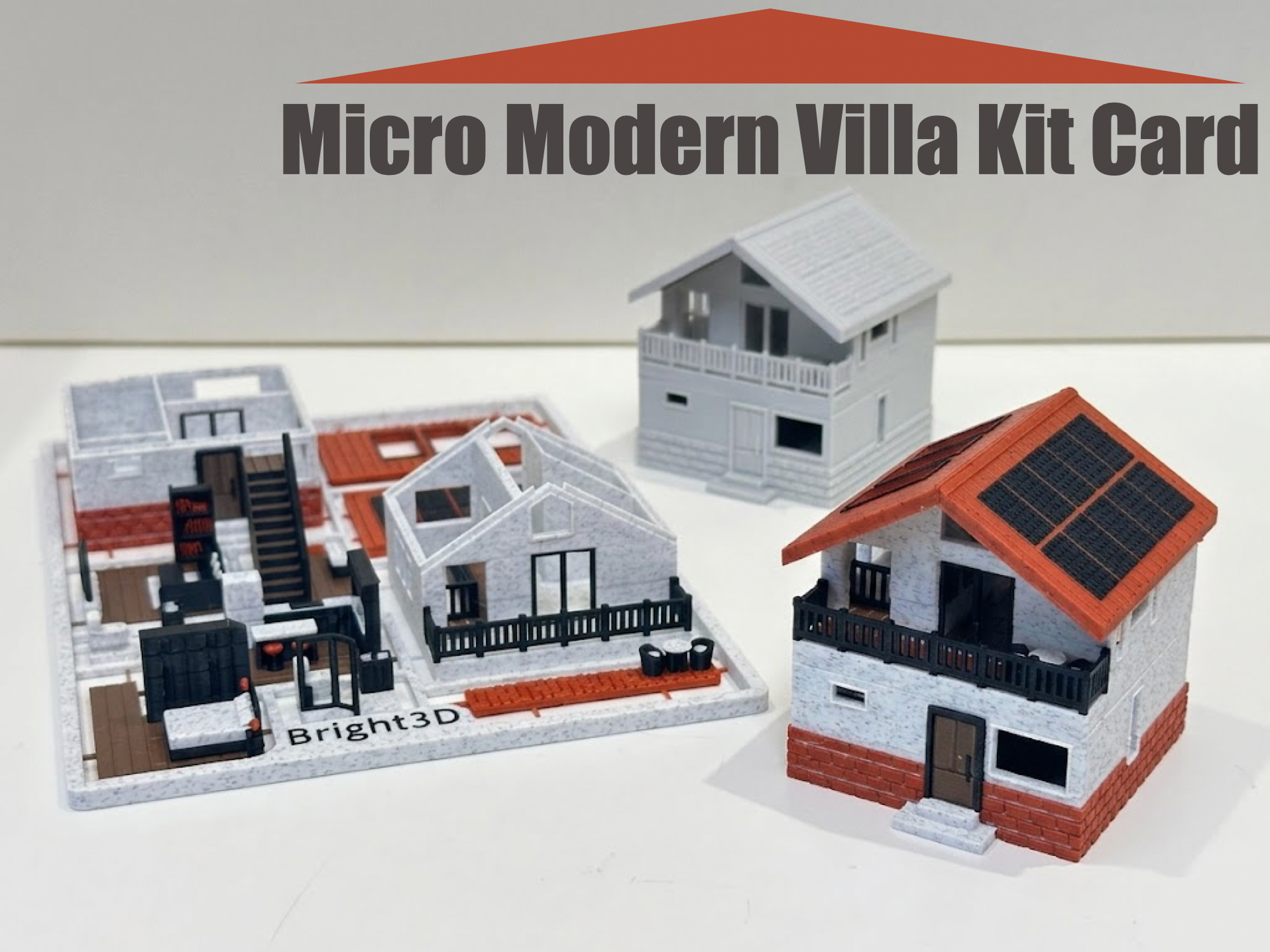 Micro Modern Villa Kit Card