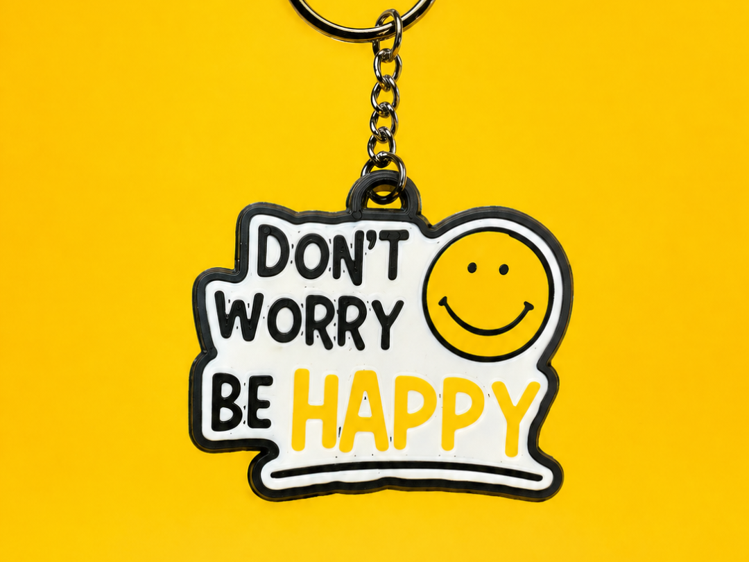 DON’T WORRY, BE HAPPY, keychain