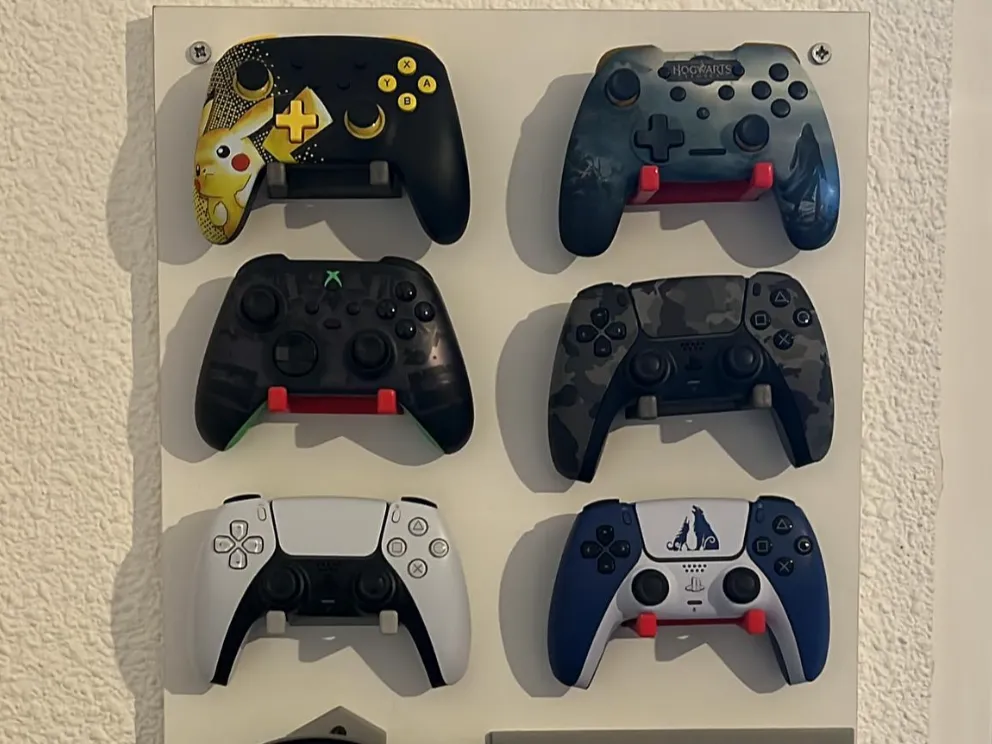 Wall-mounted controller holder (all types) - Free 3D Print Model ...