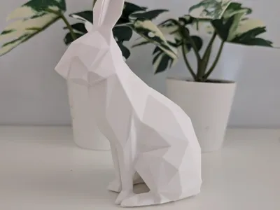Simple Low-Poly Easter Bunny