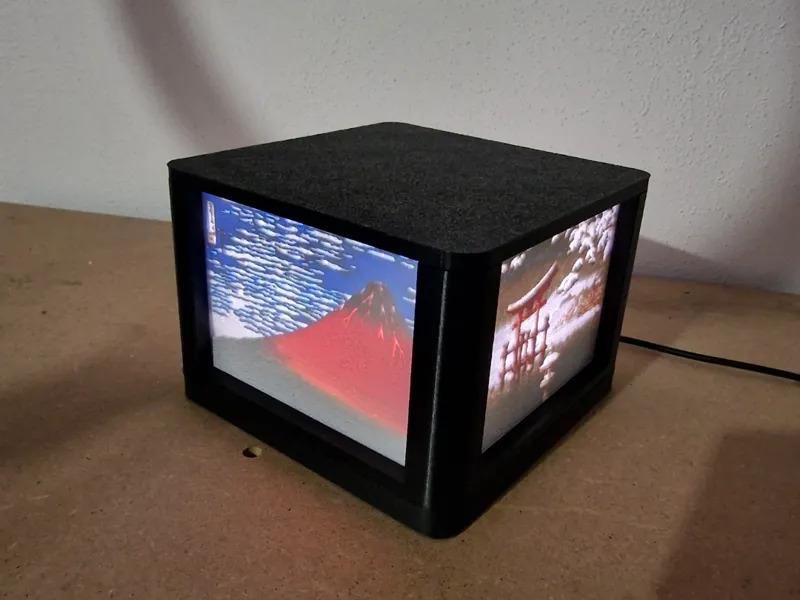 Lithophane Box Lamp Cable/Batteries