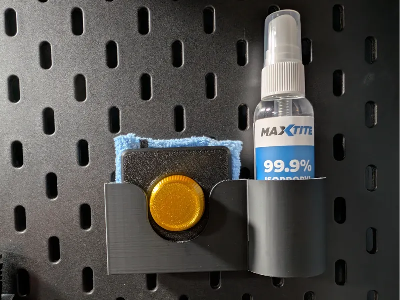 Skadis Build Plate Cleaner & Bottle Holder
