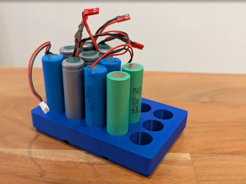Gridfinity 18650/Li-Ion Battery Holder