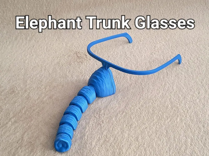 Articulated Elephant Trunk Glasses