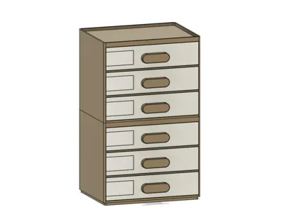 Desktop Small Parts Drawer Organizer