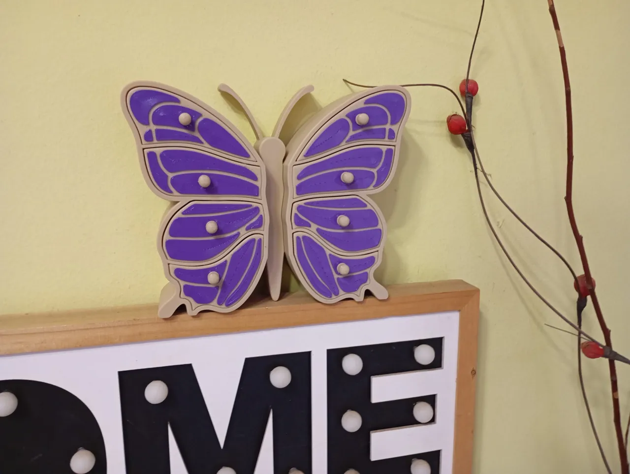 butterfly drawer jewelry box view 4