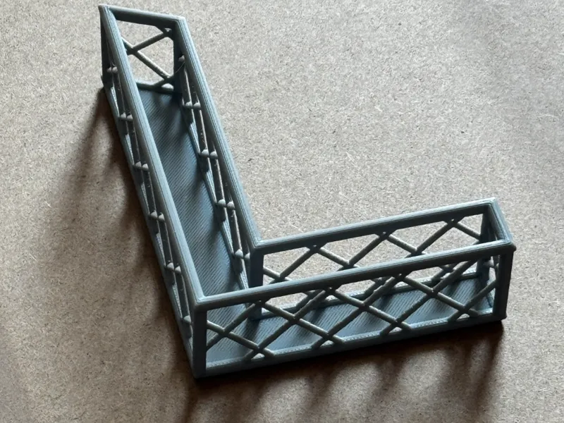Wireframe Letter - L Letter