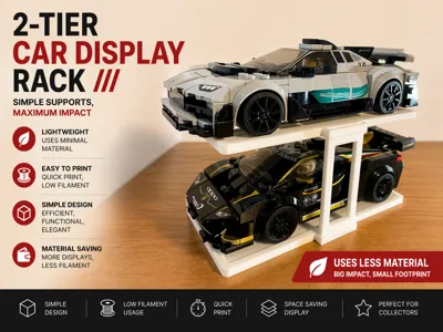 Display stand for Speed Champions – Simple Version