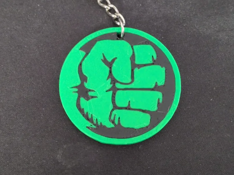 Hulk fist keychain