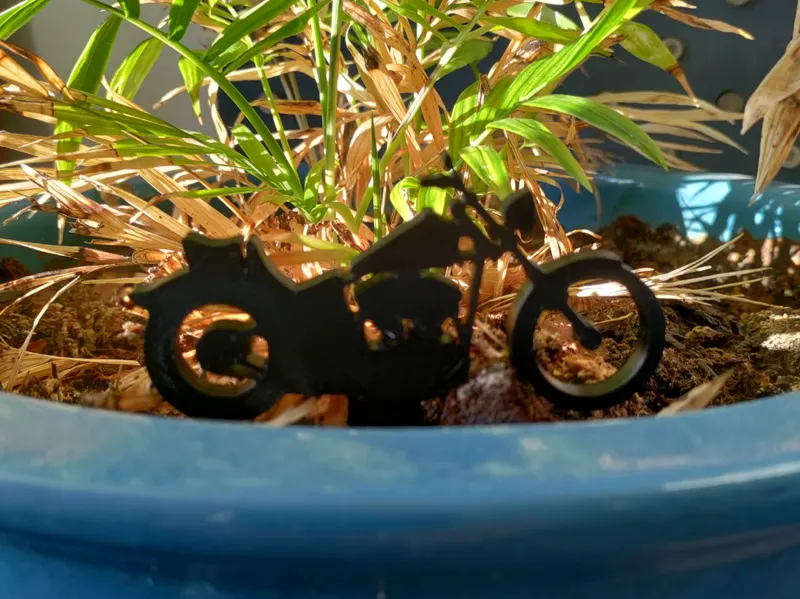 Motorcycle Plant Decoration