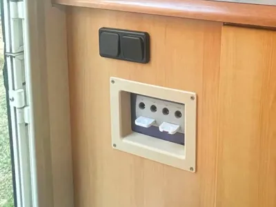Built-in Gamecube panel