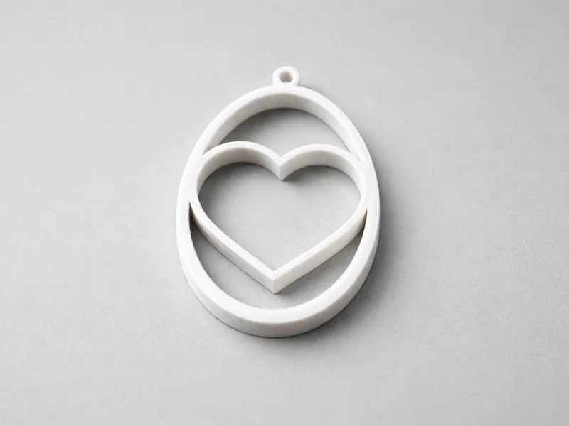 Easter Egg Heart Hanger