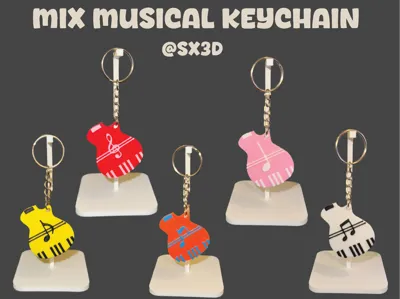 Mix Musical Keychain