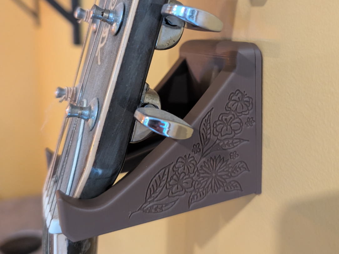 Floral Acoustic Guitar Stand 