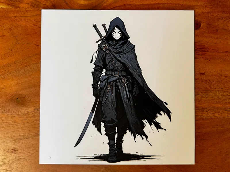The Silent Assassin - fantasy character poster