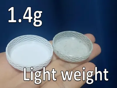 1.4g Small Dish for Test Print (Lightweight)