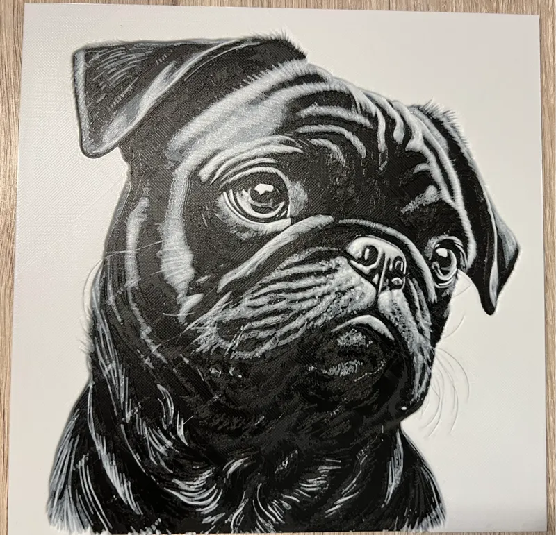 Dog - Mops Hueforge
