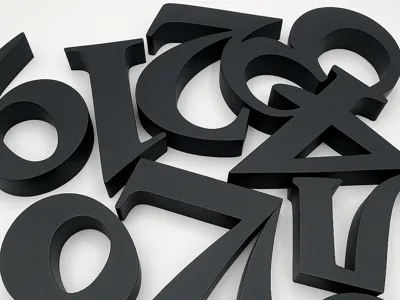 【Cutout Characters】Numbers