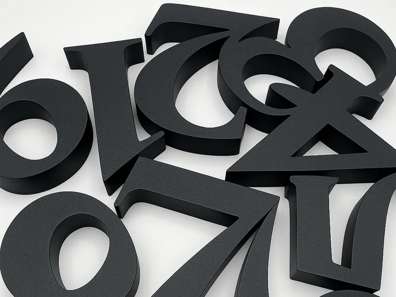 【Cutout Characters】Numbers