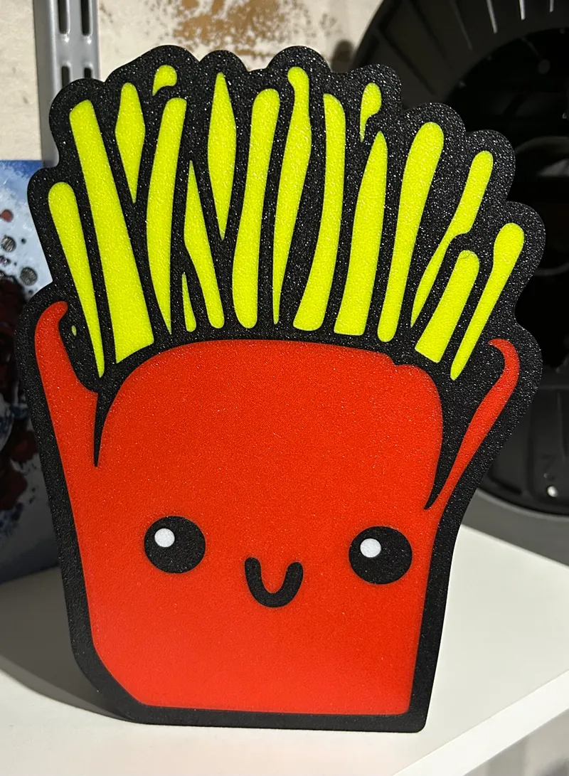 fries lamp / Pommes Lampe Lightbox