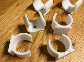 Collier fixation 25 mm pour tube clipsable 