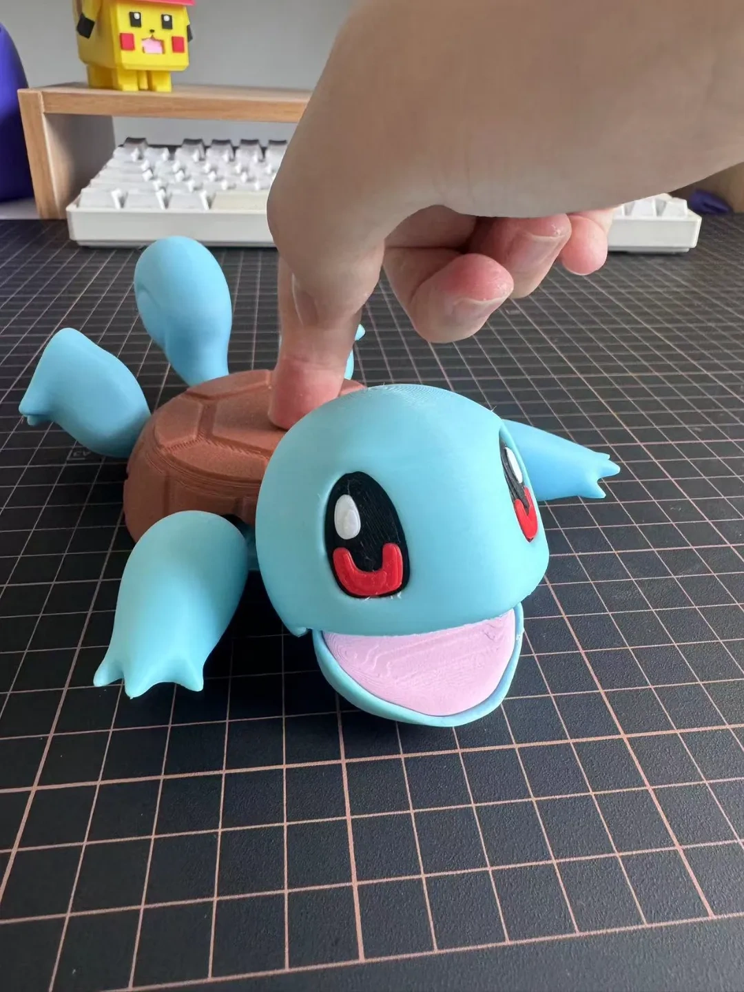 Miniatura 1 do modelo 3D 杰尼龟杯垫（乌龟杯垫）
