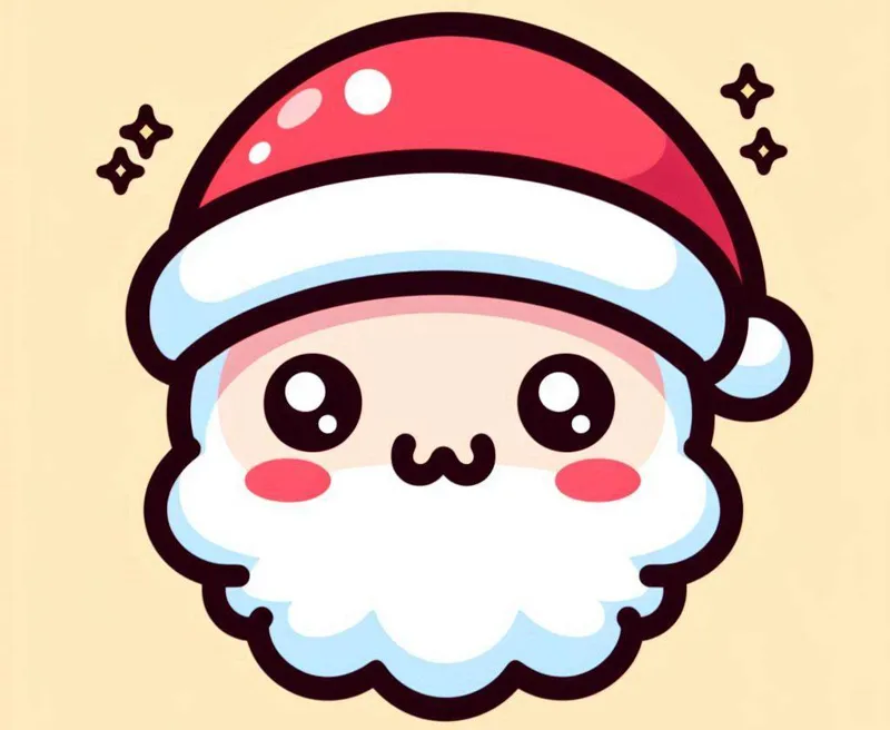 Kawaii Santa Claus Ornament