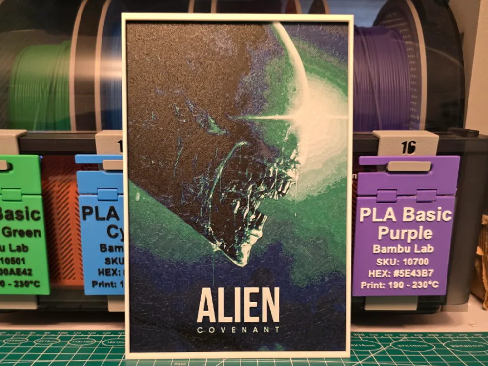Alien: Covenant Movie Poster - Hueforge Art by Lumpy3D MakerWorld ...