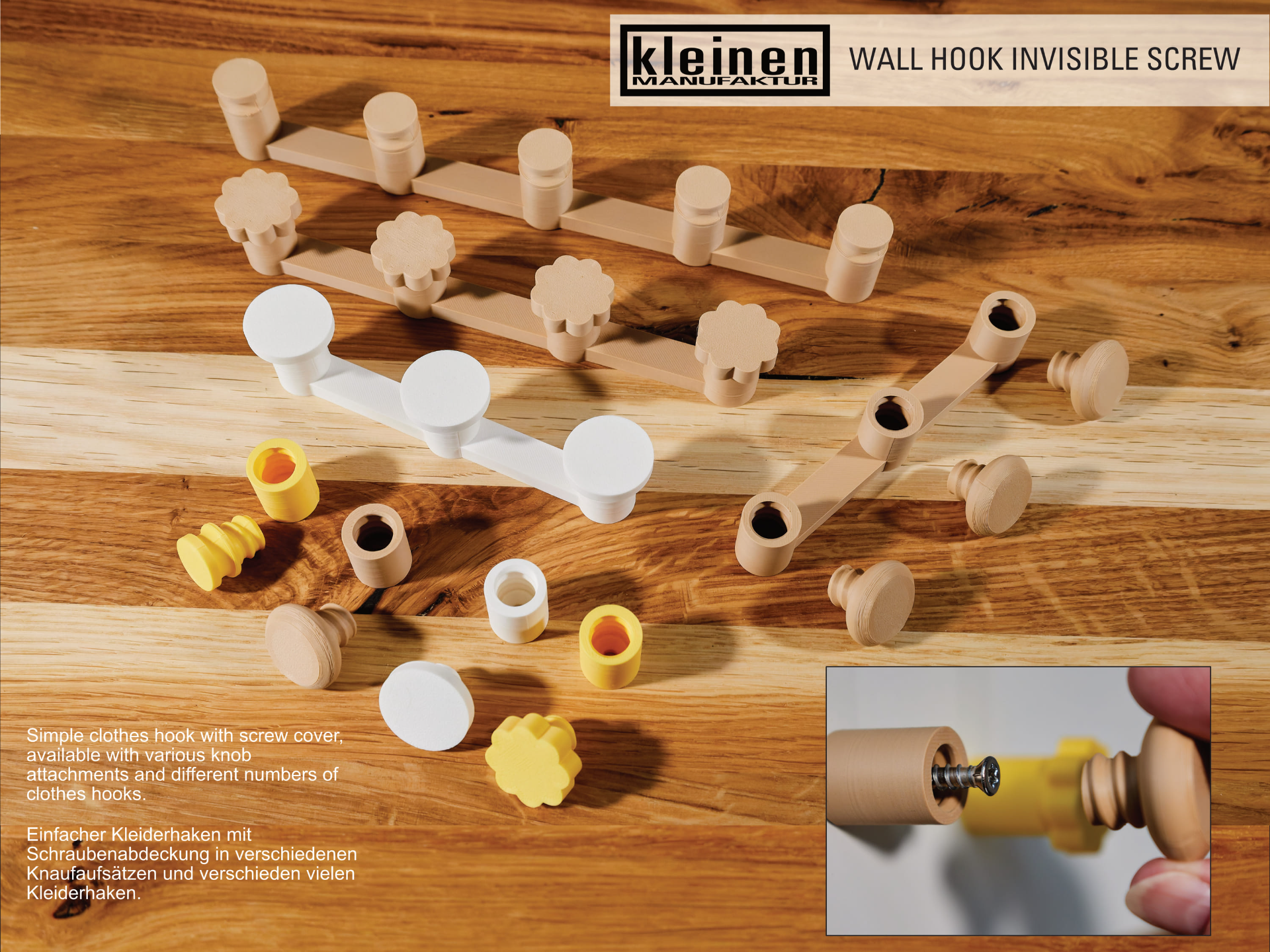 Wall Hook Clothes Hooks Wardrobe invisible Screw 