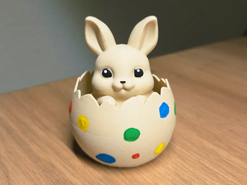 Colourable Easter Bunny