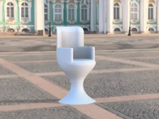 silla futurista  sin soportes