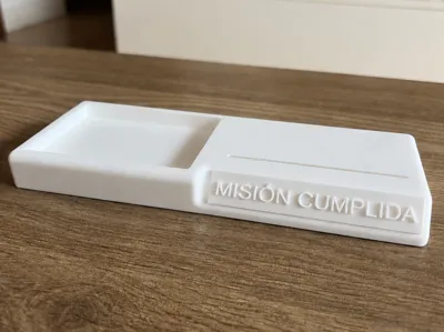 Decorative base for missionary tag and Jesus